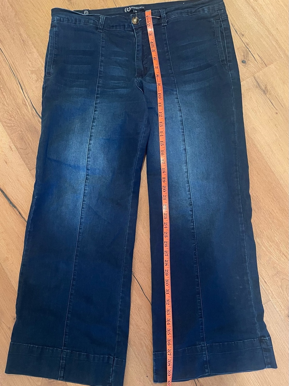 Dark Indigo Wide Leg Jeans